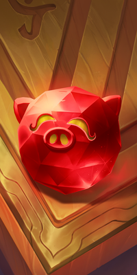 高级红色小圆猪